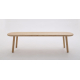 Simple Style Bench - Shown in Ash with BullNose Edge + Semi-circle Corners- Clear Lacquer