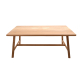 Rustic Style Table - Shown in Oak with Rustic Profile / Square Corner